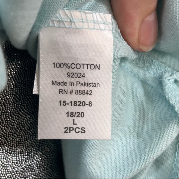 Dreams & Co L (18/20) 2 piece capri pajama set - Picture 7 of 12